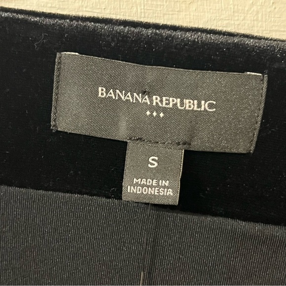 Banana Republic Black Velvet Faux Wrap Mini Dress Size Small - Picture 5 of 9